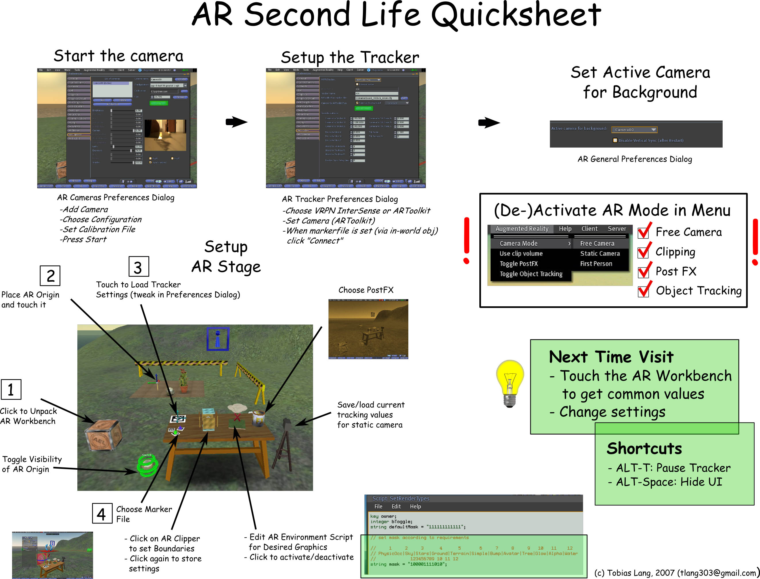 Using the AR Second Life Client – Augmented Environments Lab